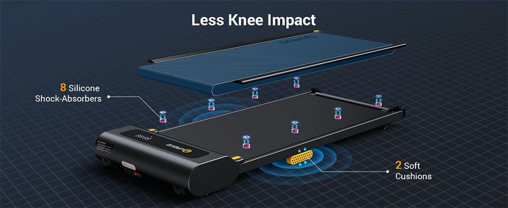 Bežecký pás UREVO URTM022 Spacewalk 1 Lite, maximálna rýchlosť 1-6 km/h, behací povrch 102,4*40 cm, maximálne zaťaženie 120 kg, diaľkové ovládanie