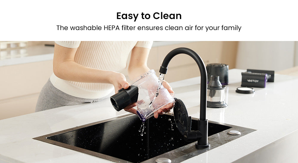 Bezšnúrový vysávač Vactidy V8 Pro, silný sací výkon 25 kPa, cyklónový filtračný systém, 500ml nádoba na prach, LED dotykový displej, otočná kefová hlava s rozsahom 180°, 35minútová doba prevádzky, samostatne stojaci dizajn.