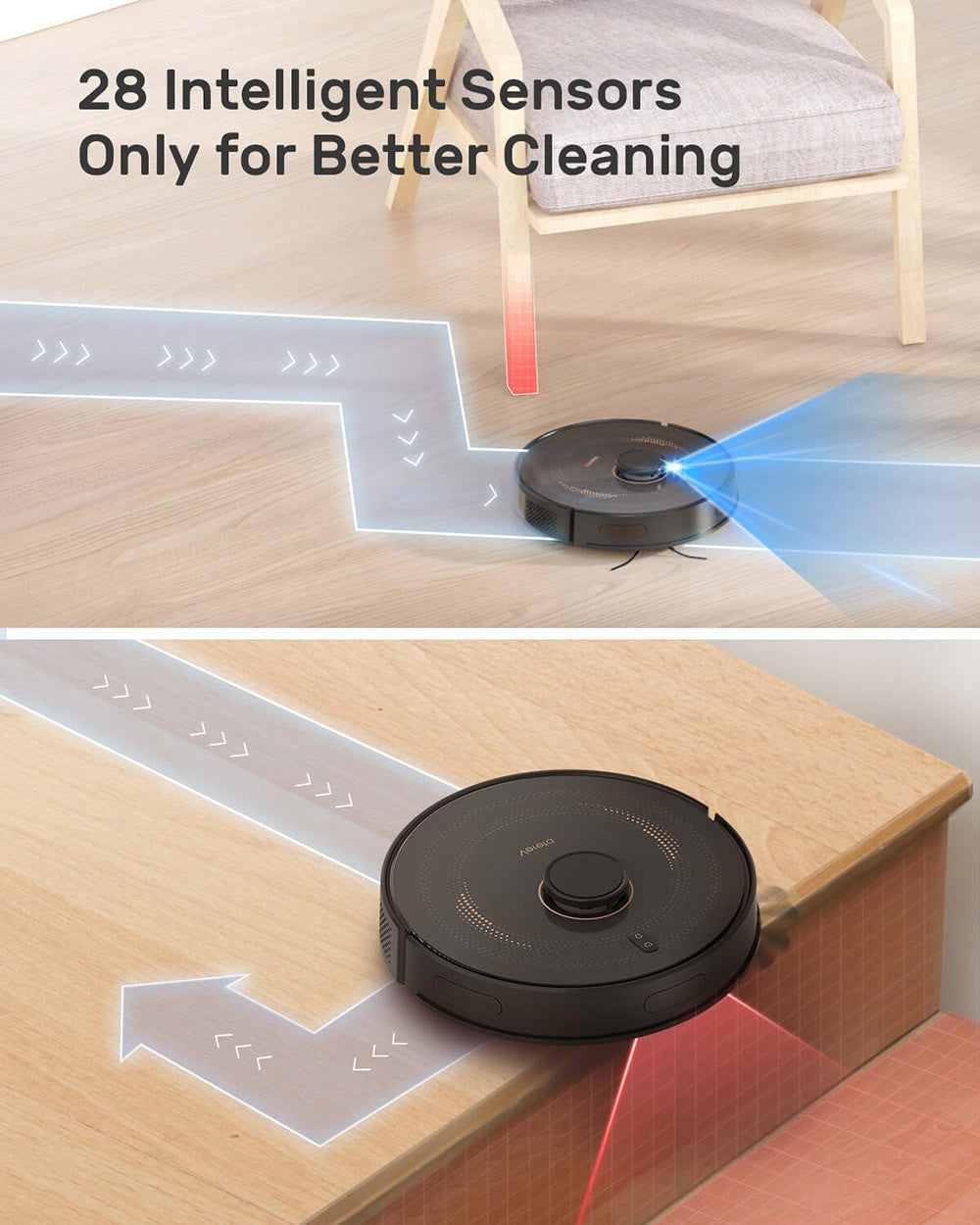 Robotický vysávač Verefa L11 Pro, samovyprazdňovací, s 3000 Pa sacím tlakom, LiDAR navigáciou, 4L nádobou na prach, maximálnou dobou prevádzky 270 minút, 70 dní bez nutnosti manuálneho zásahu, ovládanie cez aplikáciu/hlasové ovládanie.