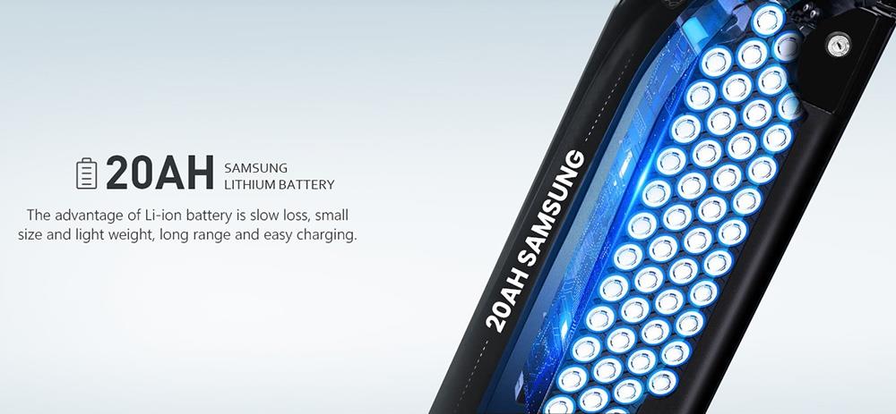 Elektrokoloběžka Vitilan U7 2.0, skladacia, 20*4.0 palcové široké pneumatiky, 750W motor, 48V 20Ah odnímateľná lítiová batéria LG, max. rýchlosť 28 mph, dojazd 50-65 míľ, dvojité odpruženie, hydraulické kotúčové brzdy - čierna