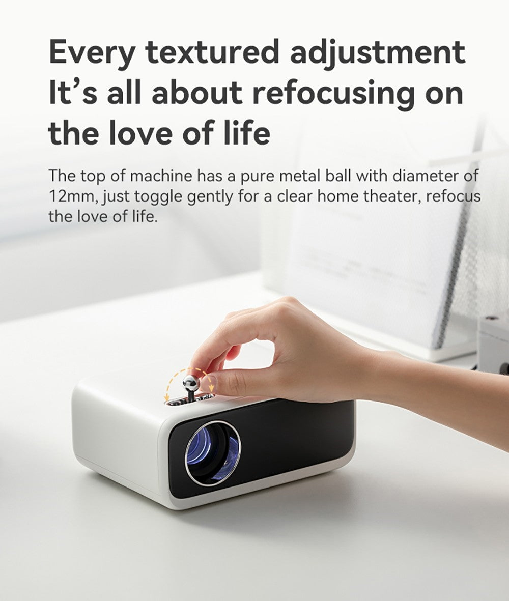 Projektor WANBO Mini Pro, Android 9.0, korekcia lichobežníkového zkreslenia (4 body) - EU zástrčka