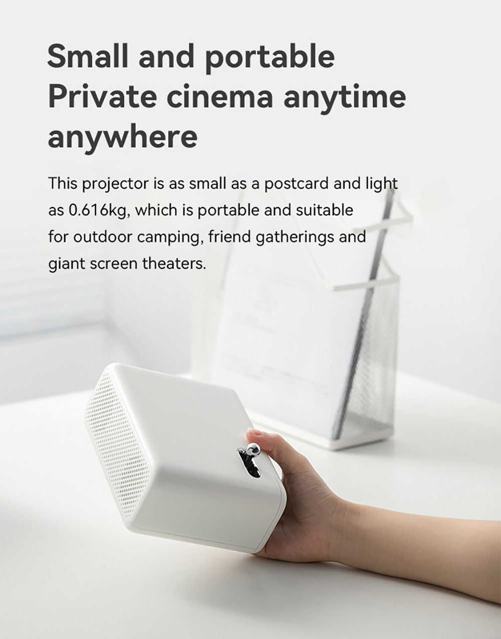 Projektor WANBO Mini Pro, Android 9.0, korekcia lichobežníkového zkreslenia (4 body) - EU zástrčka