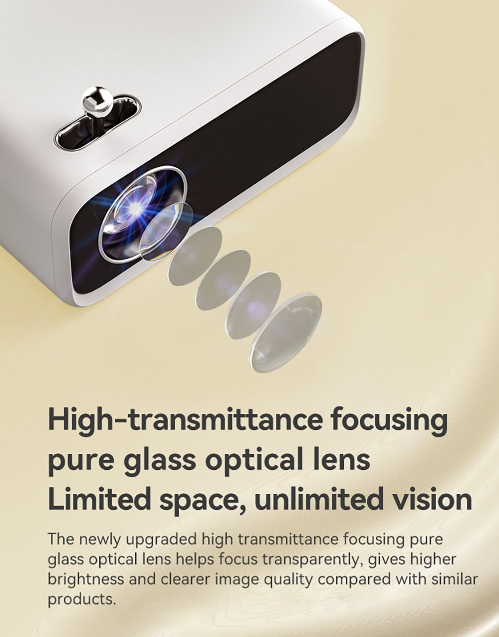 Projektor WANBO Mini Pro, Android 9.0, korekcia lichobežníkového zkreslenia (4 body) - EU zástrčka