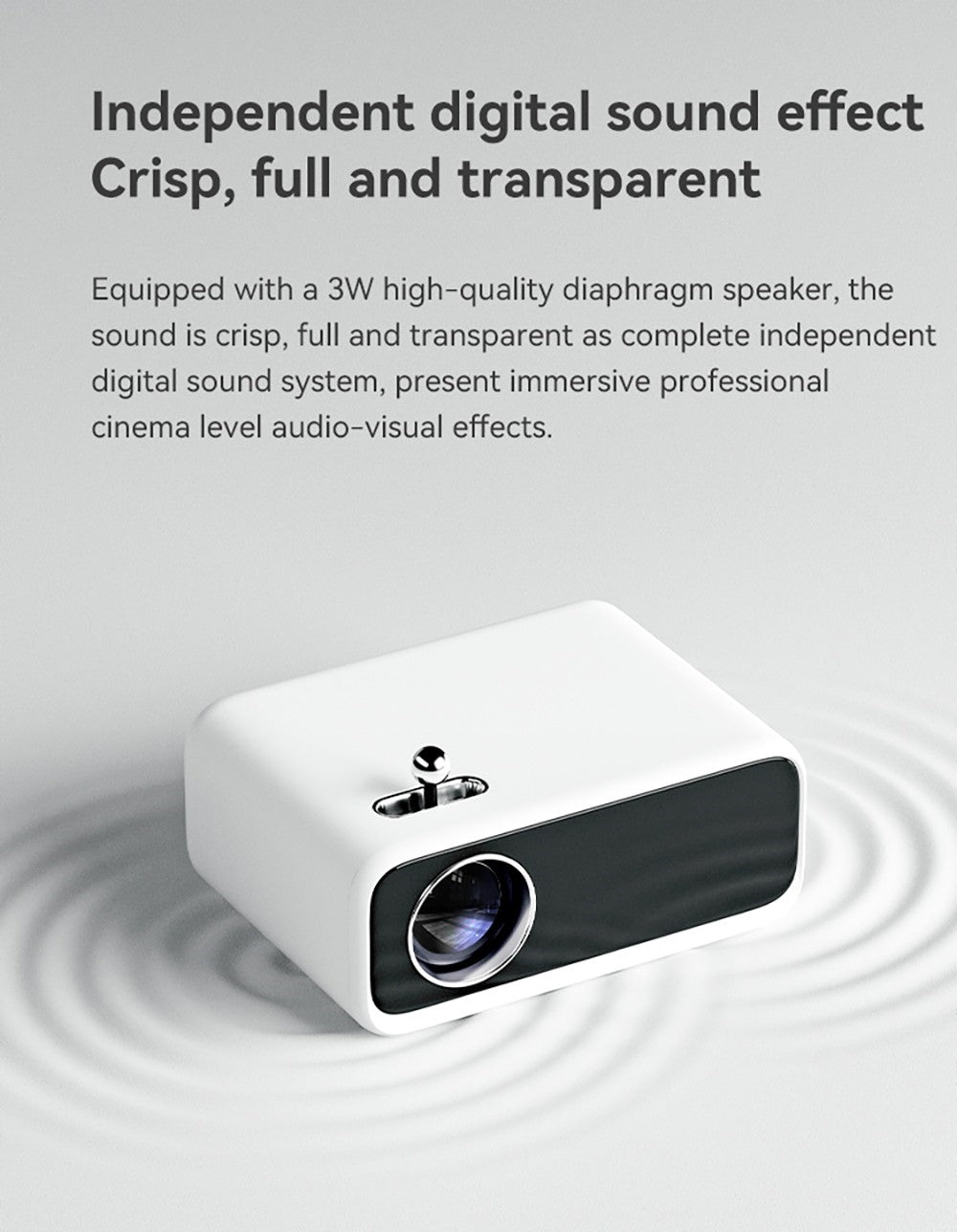 Projektor WANBO Mini Pro, Android 9.0, korekcia lichobežníkového zkreslenia (4 body) - EU zástrčka