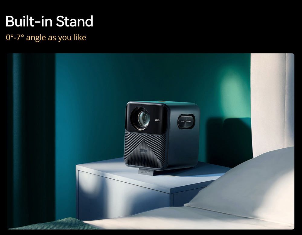 LCD projektor Wanbo Mozart 1 Pro, 900 ANSI lumenov, natívne rozlíšenie 1080P, Android TV 11, automatické zaostrenie, vyhýbanie sa prekážkám - EU zástrčka