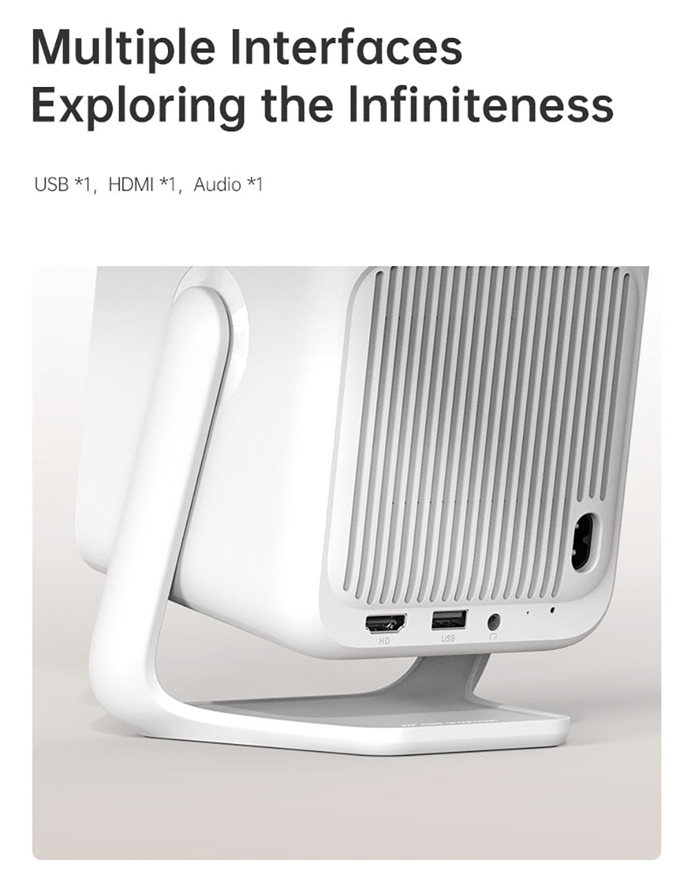 Projektor Wanbo T2 Ultra, Android TV 11, 500 ANSI lumenov, natívne rozlíšenie 1080P, otočný stojan s uhlom 120°, automatické zaostrenie a korekcia lichobežníkového zkreslenia, dvojpásmové Wi-Fi, 2×5W reproduktor