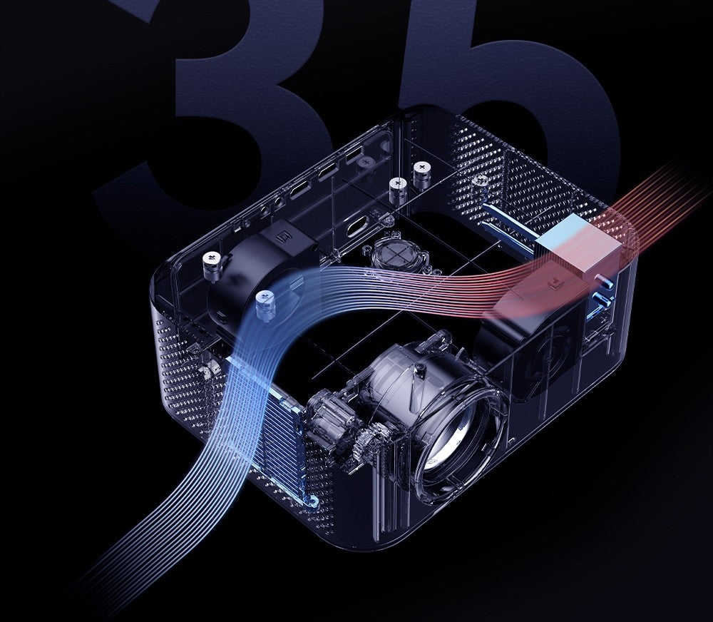 Projektor WANBO X2 Pro, dvojpásmové Wi-Fi 6, Bluetooth 5.0, Android 9.0 – EU zástrčka