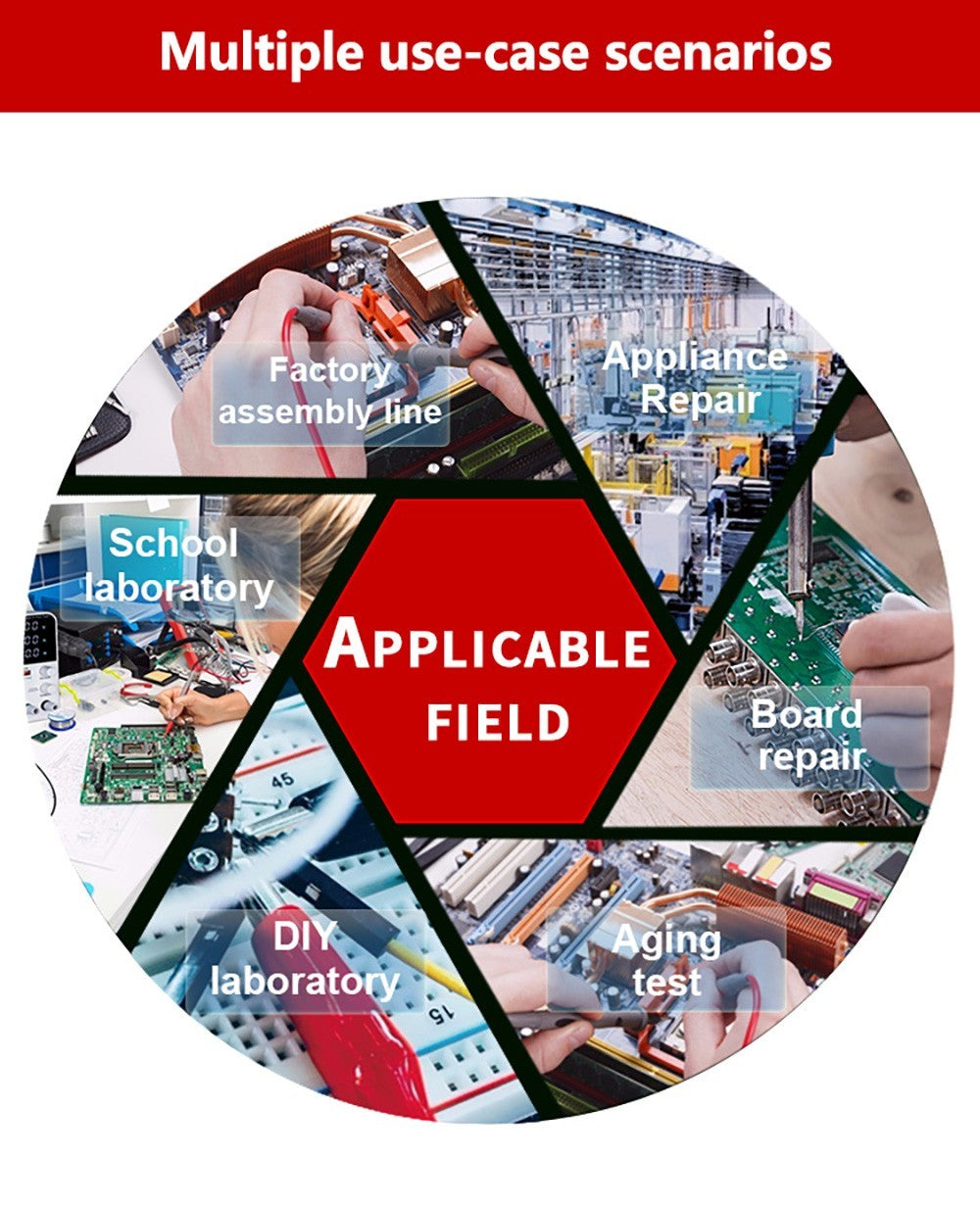 Programovateľný regulovaný zdroj jednosmerného napätia WANPTEK APS3010H, 30V 10A, funkcia pamäte, nastavenie pomocou enkodéra, USB rýchlonabíjanie, 4-miestný displej, nízke zvlnenie, chladiaci ventilátor - americká zástrčka