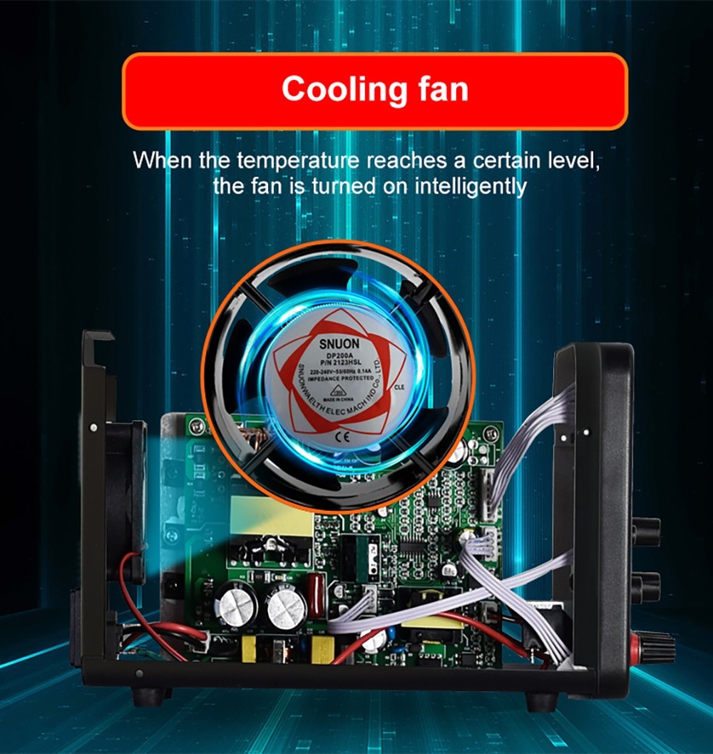 Programovateľný regulovaný zdroj DC Wanptek APS305H, 30V 5A, funkcia pamäte, nastavenie pomocou enkodéra, USB rýchlonabíjanie, 4-miestný displej, nízke šumy, chladiaci ventilátor, čierna farba - EU zástrčka