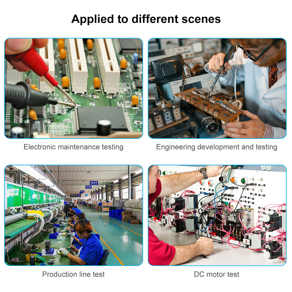 WANPTEK DPS3010U Pevný, nastaviteľný, regulovaný zdroj jednosmerného napätia, 30V 10A, encoderové nastavenie, USB Type-C rýchlonabíjanie, 4-miestný displej, nízke šumy, nízka hlučnosť, chladiaci ventilátor, čierna farba - britská zástrčka