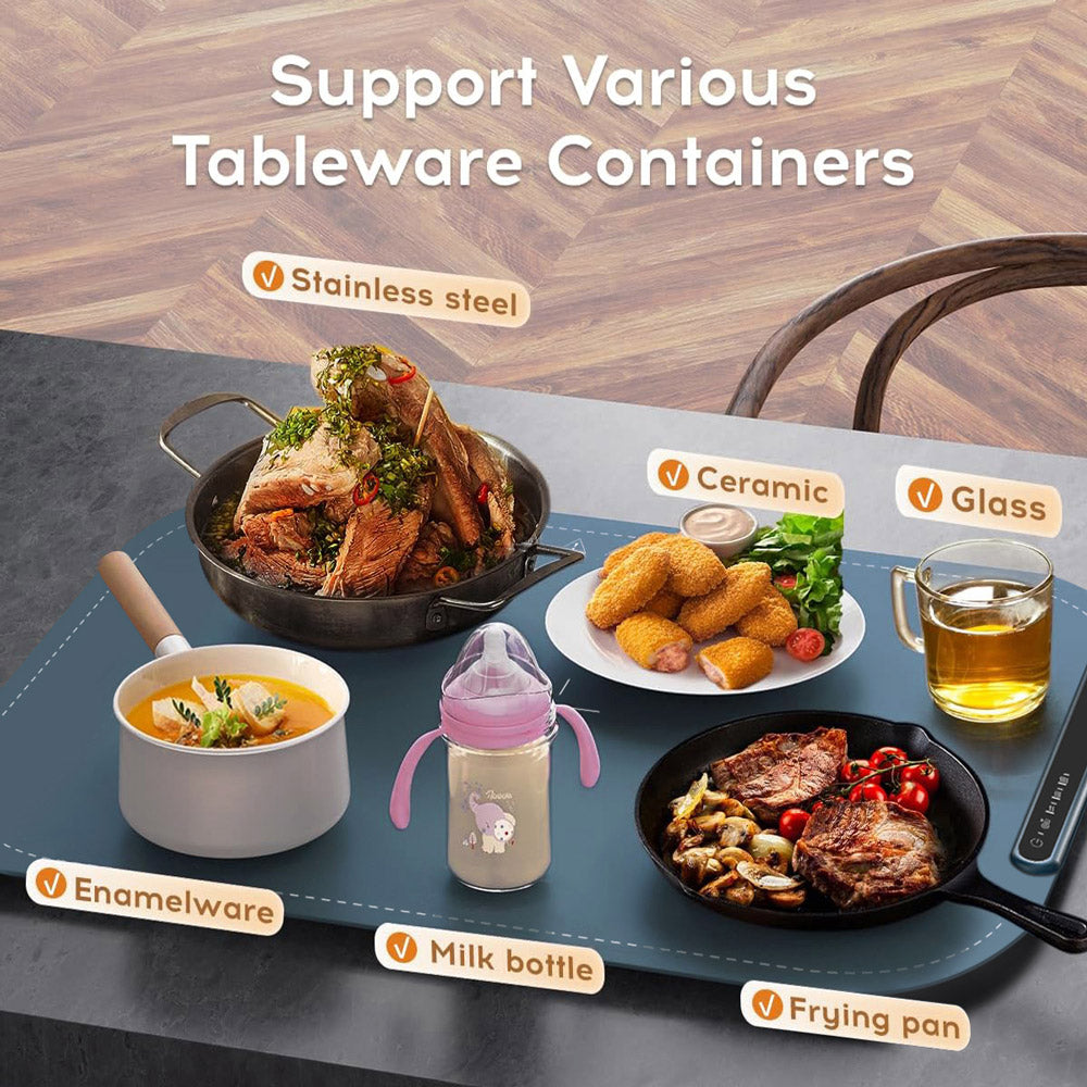 Elektrický vyhrievací podnos Willing BW614, výkon 250 W, 3 teplotné nastavenia, ľahko čistí nanomateriálom, automatické vypnutie.