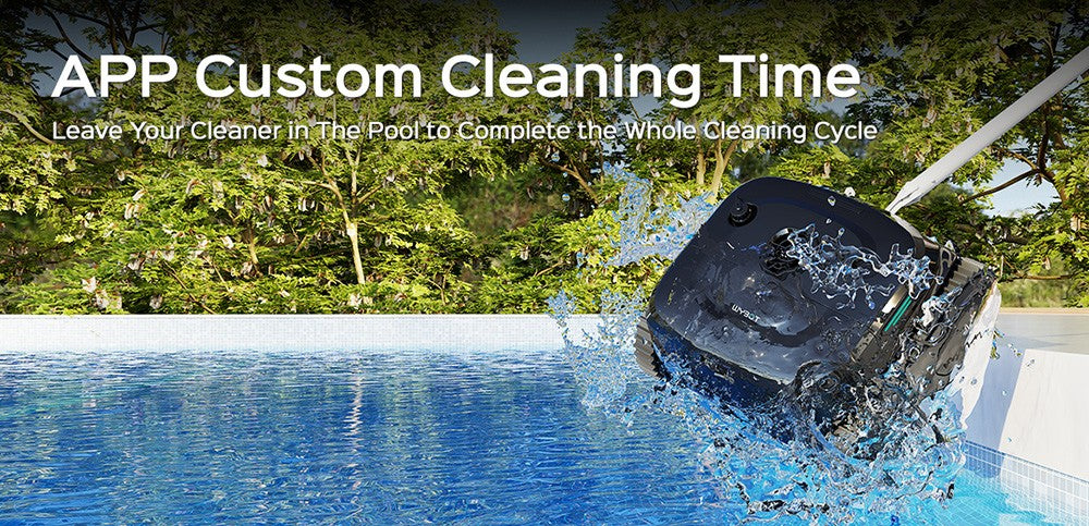 Bezdrôtový bazénový robotický vysávač WYBOT C2, čistenie stien a vodnej čiary, dvojitá filtrácia, pre bazény do 2512 štvorcových stôp, čierna zelená