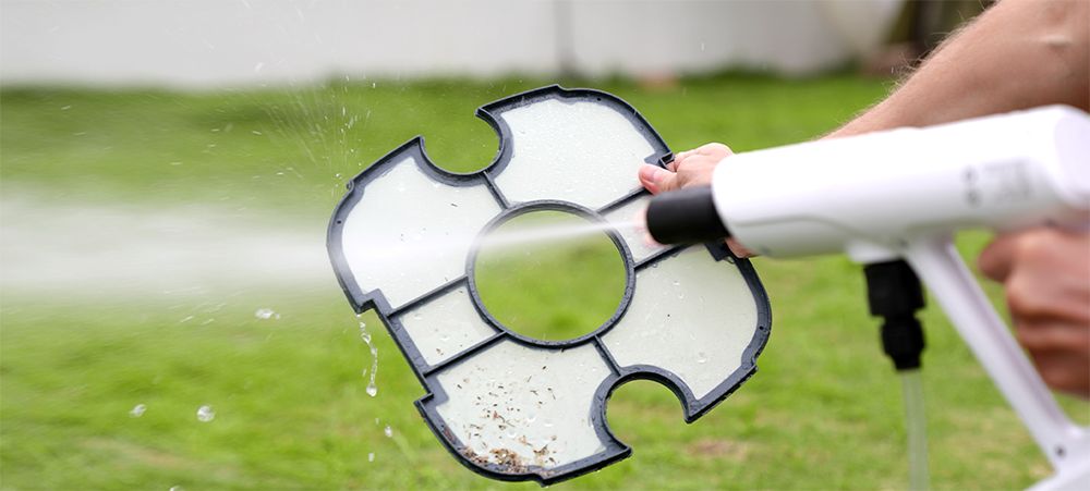 Bezdrôtový robotický vysávač bazéna WYBOT WY1102, s dvojitým motorom, maximálna doba prevádzky 50 minút, až 525 štvorcových stôp, pre bazény s plochým dnom, modrá