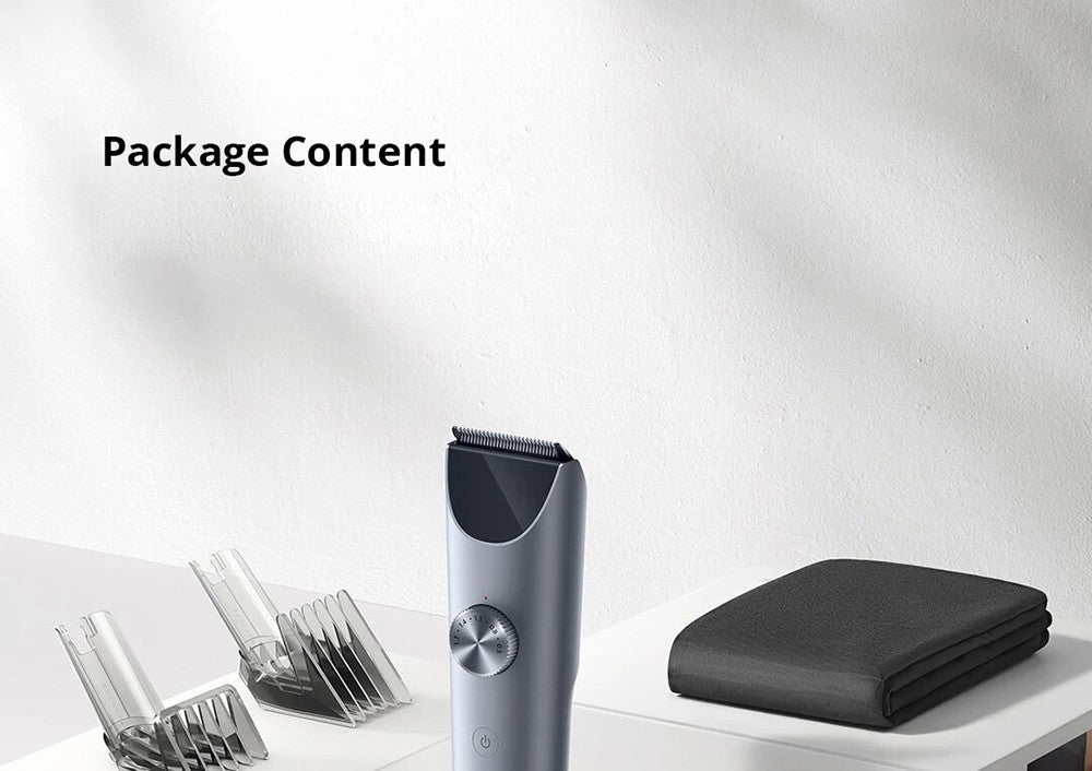 Xiaomi Mijia Hair Clipper 2 – dobíjací zastrihávač vlasov, dvojstupňové ovládanie otáčok, čepele s vysokou tvrdosťou, až 180 minút prevádzky, digitálny displej, vodotesný IPX7.