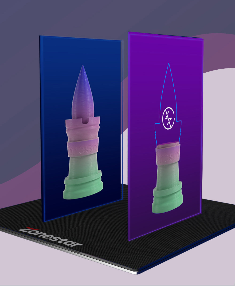 3D tlačiareň Zonestar Z8PM4 Pro s 4 Titanovými hlavicami, 4 v 1 miešanie farieb, automatické vyrovnanie, 32-bitová základná doska, LCD obrazovka, open source, 300*300*400mm